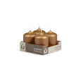 Svíčka adventní -  METAL M03 Cylinder 50x70 mm -  4 ks rezavá