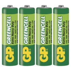 Zinková baterie GP Greencell AA (R6) - 4ks