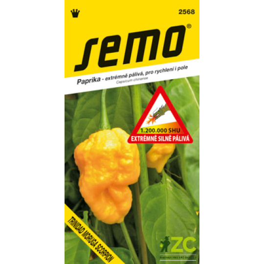 Paprika zel. pálivá - Trinidad Moruga Scorpion Yellow 10s  (ZÁRUKA 2026)