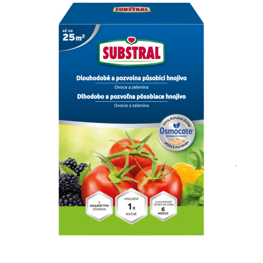 Substral Osmocote dlouhodobé hnojivo - pro ovoce a zeleninu 750g