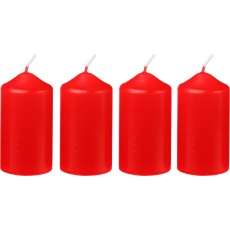 Svíčka adventní 40x75 mm - červená (4ks) Svíčka adventní 40x75 mm - červená (4ks)