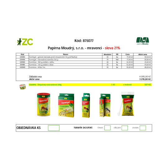 KD Displej - Papírna Moudrý - Mravenci